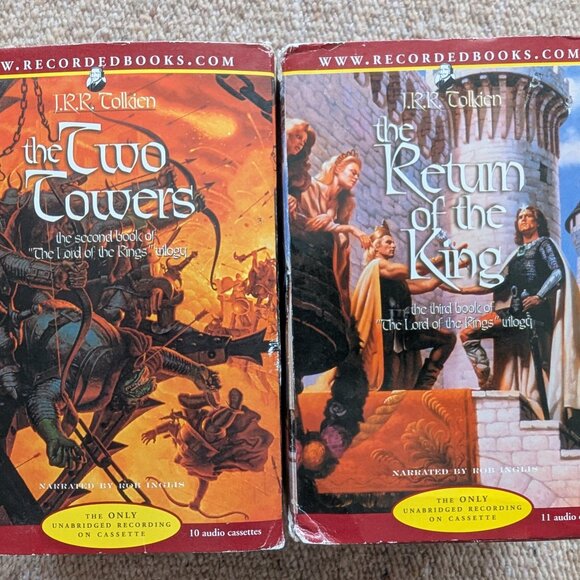 2nd & 3rd Lord Of The Rings Cassette AudioBook - Two Towers & Return of the King - Picture 1 of 6